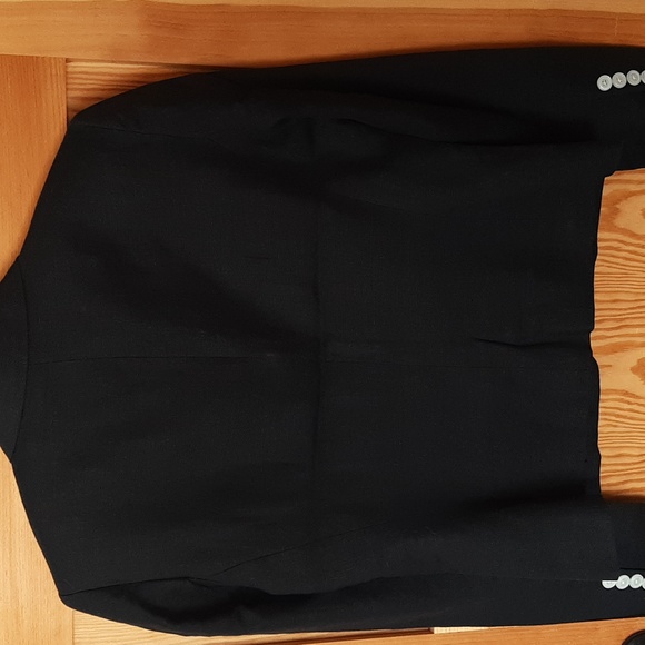 Chaps Black Linen Blazer - Picture 2 of 7